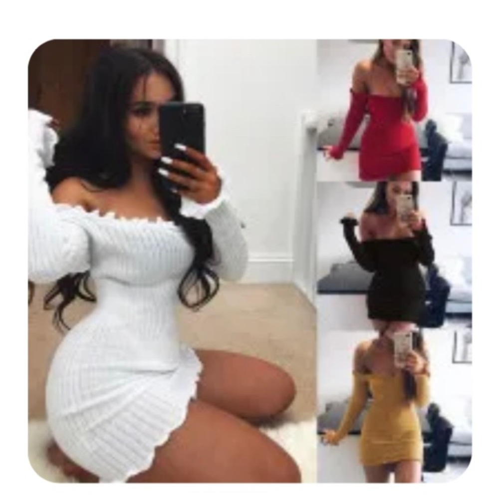 Cute off shoulder summer dress